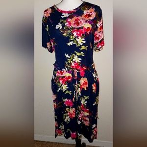 NWT Simply Fairy Designer Stretch Dress with Pockets 16/18